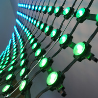 Écran led maille rideau LED extérieur pliable grille led rideau de fond de bâtiment mur led point lumières pour la publicité