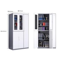 Meubles de bureau modernes, armoire de rangement pour dossiers des employés avec porte, en acier, grande capacité, adaptée au bureau à domicile
