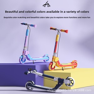 Patinete Plegable <span class=keywords><strong>de</strong></span> <span class=keywords><strong>Dos</strong></span> <span class=keywords><strong>Ruedas</strong></span> para Niños <span class=keywords><strong>de</strong></span> 6 a 15 Años, Portátil, para Viajes Escolares, Equilibrio y Diversión - Product Image 3