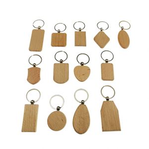 Ys65 <b>Custom</b> Wood Beech Timber Keychain Wooden <b>Key</b> Chains Sublimation Blanks for Laser Engraving Logo - Product Image 5