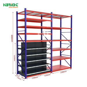 Étagère de rangement robuste Highbright <span class=keywords><strong>avec</strong></span> poutres métalliques réglables pour entrepôt, supermarché, inventaire industriel - Product Image 4