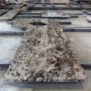 Plans <span class=keywords><strong>de</strong></span> travail en granit blanc d'Alaska, dessus <span class=keywords><strong>de</strong></span> bar avec motifs pré-coupés - Product Image 4