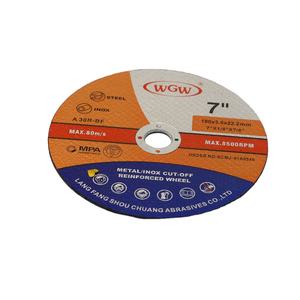 Fabriqué en Chine WGW 7 "180x3.0x22.23 Disque de coupe en métal de haute qualité pour meuleuse d'angle Source Factory 80 m/<span class=keywords><strong>s</strong></span>-avec OEM - Product Image 5