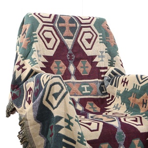 Thả vận chuyển <span class=keywords><strong>Bohemian</strong></span> dệt bông giường ném thấp moq Tatami chăn cho du lịch ghế sofa phòng trang trí cho Giáng sinh - Product Image 1
