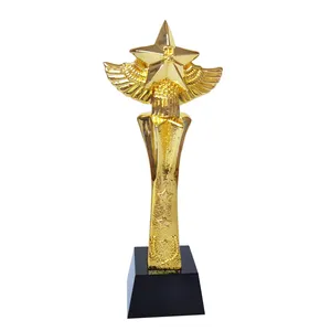 Trofeo vincitore promozionale su misura del trofeo della costruzione del regalo di marca con la marca dell'oem