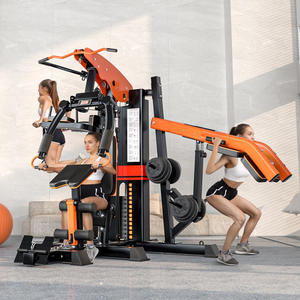 APEXHQ Attrezzatura da <span class=keywords><strong>Palestra</strong></span> Commerciale Unisex a 3 Stazioni, Strumento Versatile Multifunzione per Allenamento di Forza e Fitness - Product Image 1