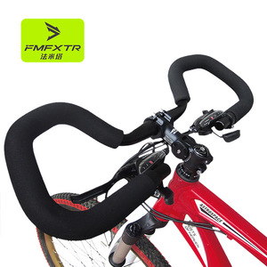 Manillar de mariposa para bicicleta, manillar de aleación de aluminio para bicicleta de montaña, barra de descanso de aluminio ajustable de 31,8/25,4mm para paseos largos - Product Image 1