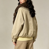 Veste d'hiver surdimensionnée pour femmes Tyan, en duvet, avec grand col en fourrure de renard véritable, vêtements d'extérieur en gros