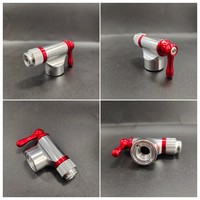 Pompe à vélo mini CO2, gonfleur de vélo compatible Presta/Schrader, réservoir CO2 16 g, pompe à air d'urgence pour vélo