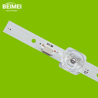 Bande de rétroéclairage LED TV LCD 4C-LB4311-ZM06J 4C pour TCL 43 pouces 11LED 6V 2 pièces/ensemble