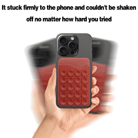 Housse de téléphone à ventouses antidérapantes en silicone avec portefeuille compatible pour iPhone Android-un accessoire de téléphone pratique