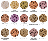 Barres de céréales instantanées croustillantes à base de protéines de cacao et de soja, riches en protéines, pour applications alimentaires, 18 kg par carton, 18 mois