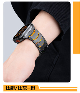 Nouveau bracelet de montre de luxe en silicone titane pour <span class=keywords><strong>Apple</strong></span> <span class=keywords><strong>Watch</strong></span> Ultra 49 mm, séries 10, 11, 9, 8, <span class=keywords><strong>7</strong></span>, 46 mm, 44 mm, 45 mm, 42 mm - Product Image 5