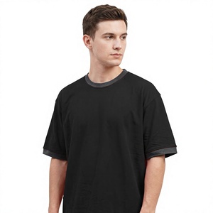 Custom Casual Blank Short Sleeve Oversized 100%Cotton Vintage Factory Direct Sale Heavyweight t shirt for men - Product Image 1