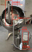 Petite machine à enrober le chocolat, machine à enrober le sucre, machine à enrober les dragées, ensemble complet pour enrober les amandes au chocolat