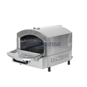 Outdoor Commercial Pizza Oven Rotating 12inch Gas Portable Propane Fire Kitchen Pizza Maker Baking Machine Pizza Stone Rotating