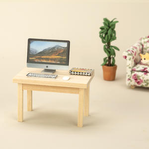 Mini escala casa de muñecas en miniatura modelo de mesa De Madera Muebles hechos a mano accesorios de fotografía adornos juguetes DIY plástico Metal felpa - Product Image 3