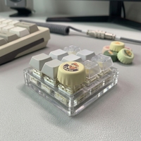 Capuchon de touche de clavier mécanique universel DIY, design sublimation motif capuchon de lait, pièce unique, testeur de commutateur, anti-stress