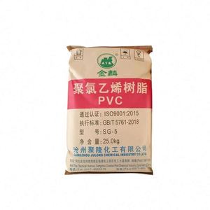 Poudre de résine PVC JINLIN SG-5, matière première plastique de qualité pour tuyaux en chlorure de polyvinyle, fournisseur chinois - Product Image 1