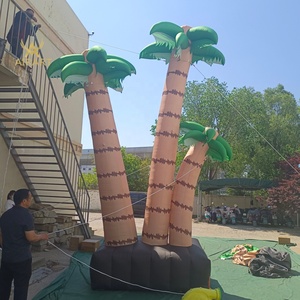 Combinaison de palmiers gonflables style <span class=keywords><strong>vacances</strong></span> en forêt tropicale, ballon gonflable personnalisé en forme de cocotier avec souffleur d'air - Product Image 5