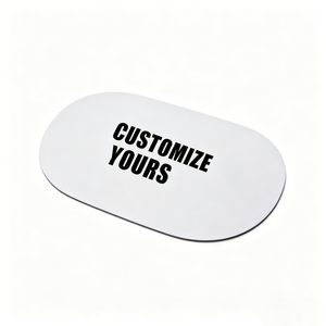 Manufacturer Custom Irregular Oval-shaped Sublimation Mouse Pad Blanks White Black Sublimation Mousepad with Eco-friendly Rubber - Product Image 1