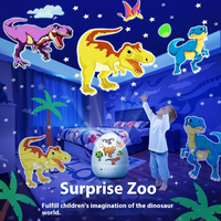 Projecteur d'étoiles en forme d'œuf de dinosaure, lumière de nuit 360° °   Lampe rotative Galaxy USB rechargeable, ciel étoilé, cadeau de Noël pour garçons et filles