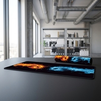 Tapis de souris carré personnalisé en caoutchouc naturel antidérapant, protection de l'environnement, imperméable, pour utilisation au bureau, en stock