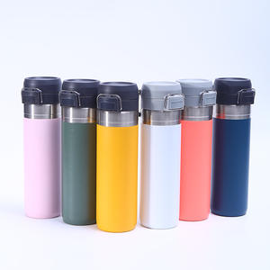 आउटडोर यात्रा जिम स्पोर्ट्स बुलेट उच्च गुणवत्ता वाली डबल दीवार वैक्यूम इन्सुलेट थर्मोस पॉप-अप ढक्कन के साथ कॉफी मग पीने - Product Image 2