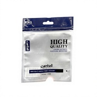 Sachet d'emballage plat de haute qualité à trois soudures latérales en PE, étanche à l'humidité, avec fenêtre frontale visible, pour bijoux et câbles USB, Europe