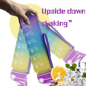 Bouteille d'eau sport Lock Design 32 oz avec marqueur de temps et paille - Product Image 6