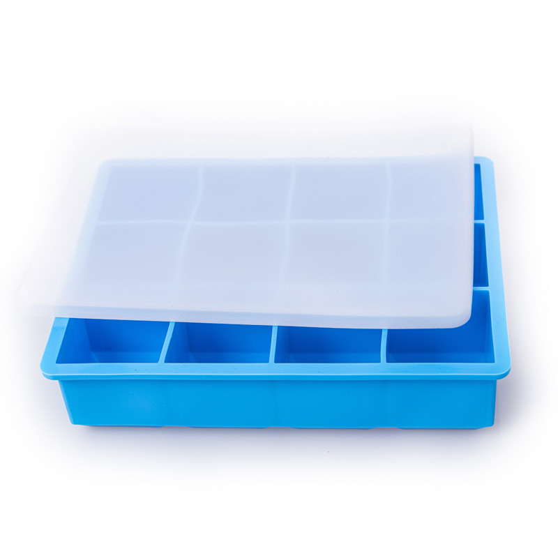 Azul Celeste, 12 Compartimentos con Cubierta de Silicona.