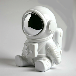 ของตกแต่งเดสก์ท็อปสุดสร้างสรรค์ที่กำหนดเองได้นำของตกแต่งรูปนักบินอวกาศการ์ตูนกระปุกออมสิน - Product Image 4