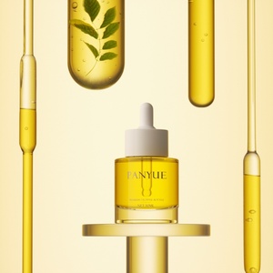 Flacon compte-gouttes en verre vert rose de 1 oz, sérum, huile essentielle, soin de la peau avec bouchon blanc, emballage cosmétique - Product Image 4