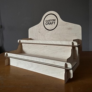 Expositor de Madera Artesanal Personalizado 39x20x24cm, Almacenamiento Multicapa para Jabones y Joyas, Estilo Moderno Minimalista - Product Image 1