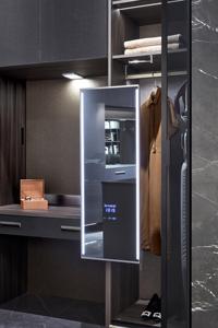 Armoire à vêtements moderne et simple pour chambre à coucher, dressing et dressing, armoire bon marché de quincaillerie fonctionnelle de luxe de conception OEM - Product Image 4