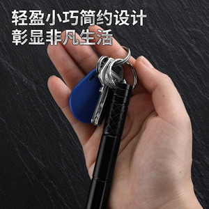 Edelstahl Mini Leichtgewicht 40g Taschenmesser Klappmesser Glatte Kante Outdoor Camping Überlebens-Schlüsselanhänger-Werkzeug - Product Image 4