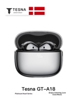 Nouveaux écouteurs sans fil semi intra-auriculaires Tesnas A18 avec ANC, audio Hi-Fi IP4X, chargement Type-C pour un port confortable