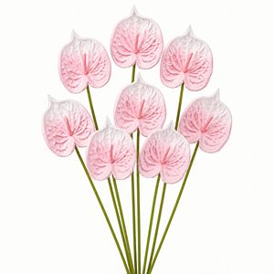 Fleurs artificielles en PU faites à la main, vertes, les plus vendues, pour la décoration de table à la maison, Pâques, Noël, Nouvel An, Thanksgiving - Product Image 3
