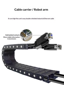 Кабель для промышленных камер Gigabit Ethernet <span class=keywords><strong>Cat6</strong></span>, высокогибкий, двойное экранирование, для буксируемых цепей, с фиксирующим винтом, распродажа от производителя - Product Image 3