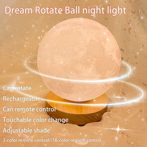 Mặt Trăng Đèn Bàn <span class=keywords><strong>360</strong></span> Độ Tự Động Xoay LED Bay Lên Từ 18Cm Phòng Ngủ Trang Trí USB Phí Hiện Đại 80 Có Thể Sạc Lại - Product Image 4