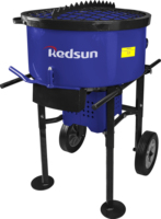 Bétonnière en acier Redsun MXA120 de 120 L, moteur 2000 W, moteur haute puissance, fonctionnement manuel, productivité de 2 m/h pour la construction