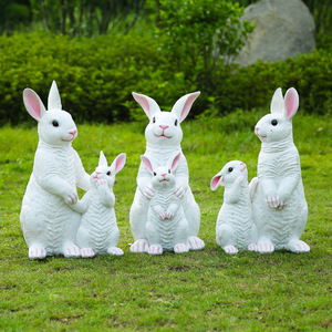 ของตกแต่งสวน<span class=keywords><strong>กลาง</strong></span>แจ้งรูปกระต่ายแม่ลูก สำหรับตกแต่งภูมิทัศน์ รูปปั้นกระต่ายประดิษฐ์สำหรับเทศกาลอีสเตอร์ ขนาดใหญ่ - Product Image 4