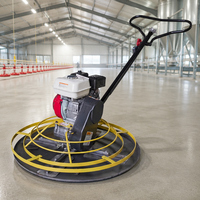 Machine à lisser le béton à essence 5,5/7,5 CV avec moteur Honda, plateau de 100 cm, finisseur de surface en béton haute efficacité