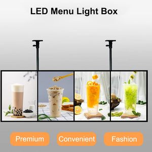 Boîte à lumière LED 3D ultra-mince à cadre encastré, panneau mural pour affichage de menus, idéal pour restaurants, cafés et commerces de boissons - Product Image 2