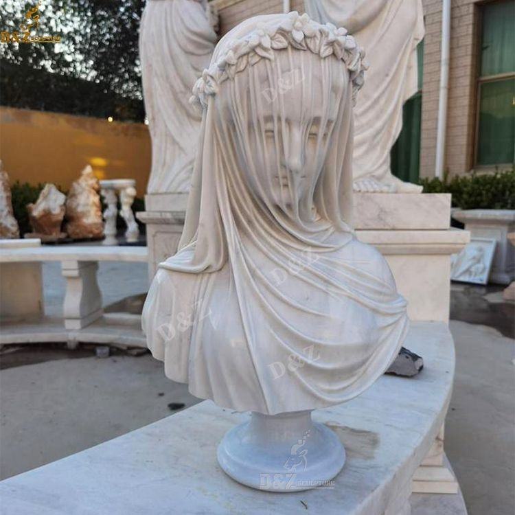 彫刻博物館の大理石の女性像販売ルーブルシャッチワースベールに包まれ