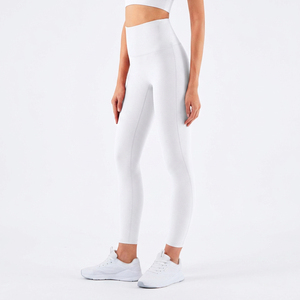 Nouveau design, vêtements de sport actifs, leggings de yoga, taille élastique, couleur unie, séchage rapide, respirant, activités de plein air, leggings OEM - Product Image 2