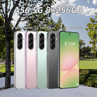 Teléfono Inteligente A56 8GB+256GB Android 14, 8000mAh, 5G LTE, Doble SIM, Doble Modo de Espera, Desbloqueado, HD 6.6" 120Hz 108MP, Compatible con Francés y Español