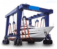 Grue mobile de levage de bateaux homologuée CE, fabriquée en Chine, capacité de 100 à 300 tonnes, pour yachts, avec ensemble complet de boîte de vitesses, moteur et roulement