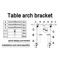 Support de suspension réglable en métal pour table, intérieur/extérieur, écologique, promotionnel, pour cadeaux de mariage et pique-niques
