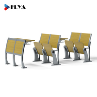 Vente de gros Mobilier scolaire Bureau et chaise d'étudiant Ensemble table et chaises en bois massif pour classe d'université